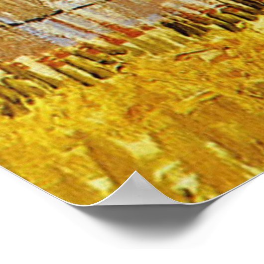 Een poster van de Harvest-scène van Vincent van Go (Hoek)