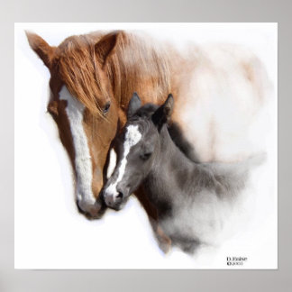 Een Poster van de liefde van moeders