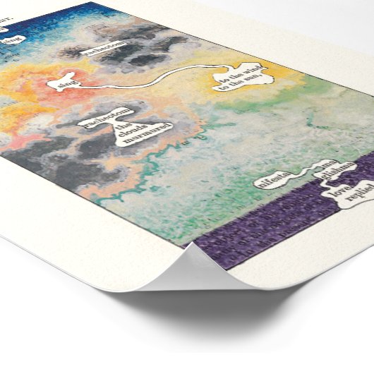 Een poster van de tweede versie van het Humument v (Hoek)