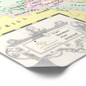 Een poster van de Zijde en de Zongkaart (Hoek)