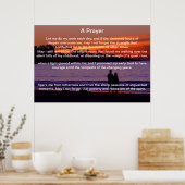 Een Poster van een gebeddenpaar, silhouette (Keuken)