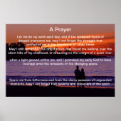 Een Poster van een gebeddenpaar, silhouette (Voorkant)