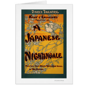 Een Poster van het Japanse nachtelijke theatrische