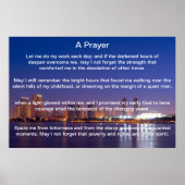Een Poster van Prayer Blue San Diego (Voorkant)