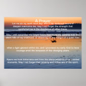 Een Poster van Prayer Dog silhouette (Voorkant)