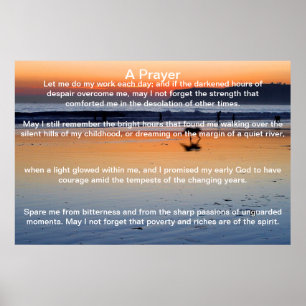 Een Poster van Prayer Dog silhouette