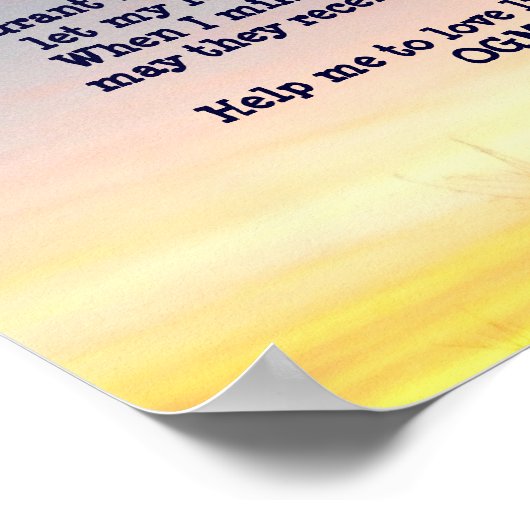 Een Poster voor dagelijks gebed (Hoek)