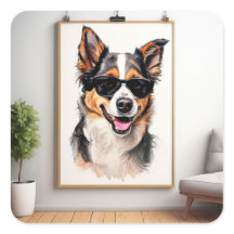 Een poster voor de beste vriend van hondenliefhebb