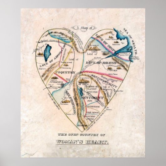 Een Poster voor het hart van een vrouw (Voorkant)