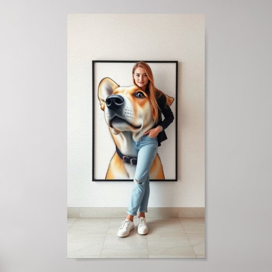 Een poster voor hondenliefhebbers Beste Vriend (Voorkant)