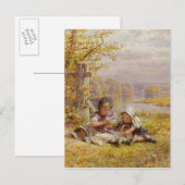 Een posy voor moeder, 1867 briefkaart (Voorkant / Achterkant)
