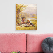 Een posy voor moeder, 1867 canvas afdruk (Insitu (Woonkamer))