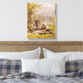 Een posy voor moeder, 1867 canvas afdruk (Insitu (Slaapkamer))