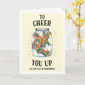 Een pot regenbogen om je op te klimmen met regenbo kaart (Gele Bloem)