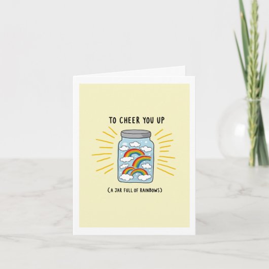 Een pot regenbogen om je op te klimmen met regenbo kaart (Voorkant)