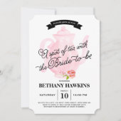 Een pot thee met de bride-to-be | VRIJGEZELLENFEES Kaart (Voorkant)