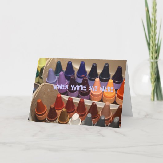 Een potlood kort kaart (Voorkant)