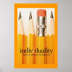 Een potloodgedachte poster