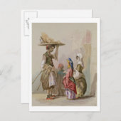 Een potverkoper, c.1855 briefkaart (Voorkant / Achterkant)