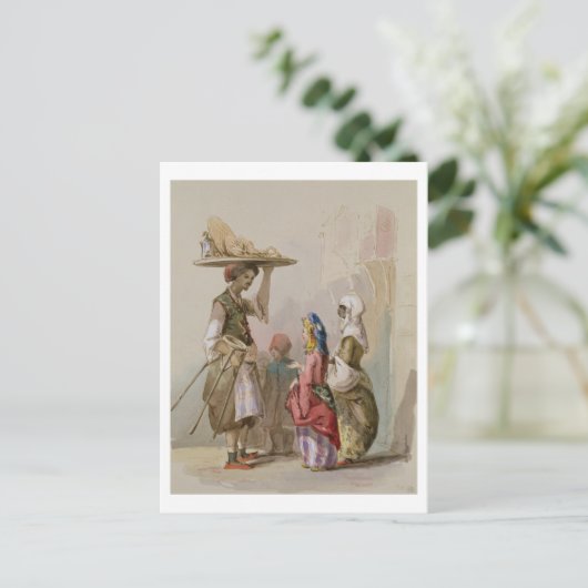 Een potverkoper, c.1855 briefkaart (Staand voorkant)