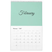 Een prachtig 2025 kalender (Feb 2027)