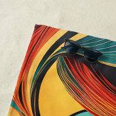 Een prachtig abstract portret strandlaken (In situ)