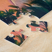 Een prachtig bergmeerlandschap. legpuzzel (Zijkant)