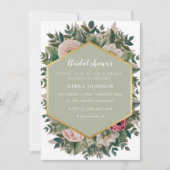 Een prachtig bloemengroen vrijgezellenfeest kaart (Voorkant)