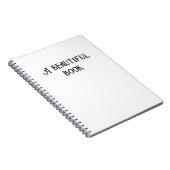 Een prachtig boek notitieboek (Rechterzijde)