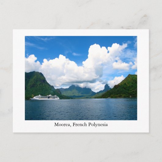 Een prachtig briefkaart van Moorea, Frans-Polynesi (Voorkant)