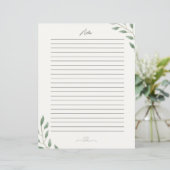 Een prachtig briefpapier, merkt op (Staand voorkant)