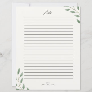 Een prachtig briefpapier, merkt op