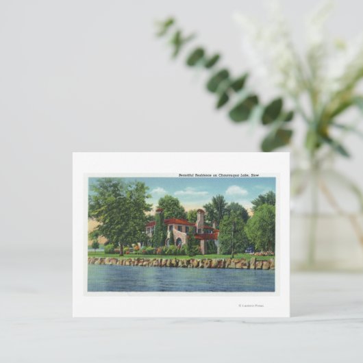 Een prachtig Chautauqua Lake Residence Briefkaart (Staand voorkant)