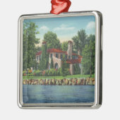 Een prachtig Chautauqua Lake Residence Metalen Ornament (Links)