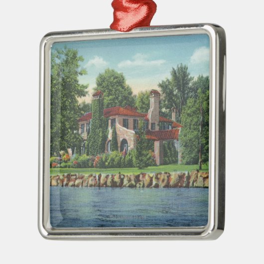 Een prachtig Chautauqua Lake Residence Metalen Ornament (Links)