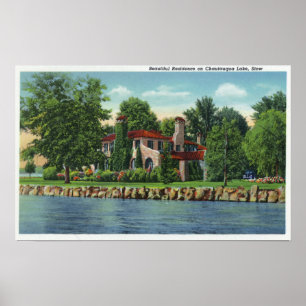 Een prachtig Chautauqua Lake Residence Poster