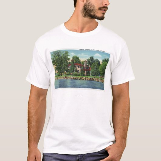 Een prachtig Chautauqua Lake Residence T-shirt (Voorkant)