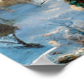 Een prachtig dorpje bij het kerstPoster Poster (Hoek)