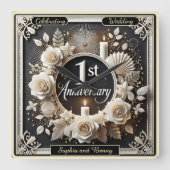 Een prachtig eerste Jubileum Vierkante Klok (Voorkant)