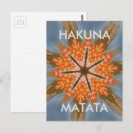 Een prachtig, geweldig Afrikaans Star-afdrukontwer Briefkaart (Voorkant / Achterkant)