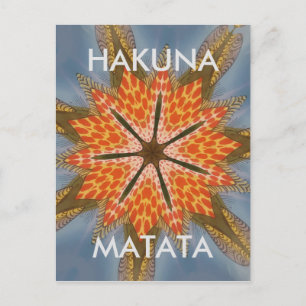 Een prachtig, geweldig Afrikaans Star-afdrukontwer Briefkaart