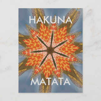 Een prachtig, geweldig Afrikaans Star-afdrukontwer Briefkaart