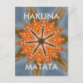 Een prachtig, geweldig Afrikaans Star-afdrukontwer Briefkaart (Voorkant)