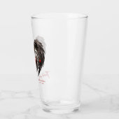 Een prachtig gotisch hart glas (Links)