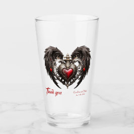 Een prachtig gotisch hart glas