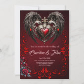 Een prachtig gotisch hart kaart (Voorkant)