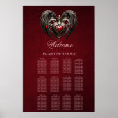 Een prachtig gotisch hart poster (Voorkant)