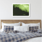 een prachtig groen digitaal landschapsschilderij canvas afdruk (Insitu (Slaapkamer))