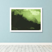 een prachtig groen digitaal landschapsschilderij canvas afdruk (Insitu (Houten vloer))