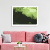 een prachtig groen digitaal landschapsschilderij canvas afdruk (Insitu (Woonkamer))